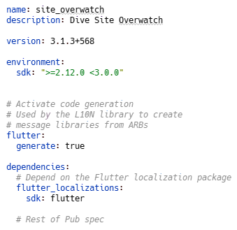 Configuring the Flutter project to enable localization