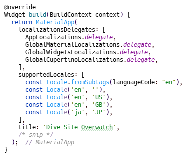 Adding supported locales to app